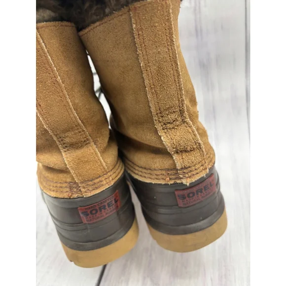 Vintage Kaufman Sorel Boots, Tan & Brown size 8.5? - Picture 9 of 12
